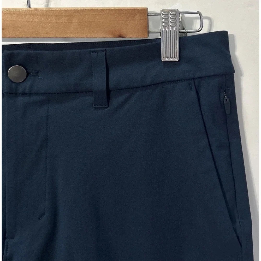 Mens Lululemon ABC Commission Golf Shorts Relaxed Navy Performance LM7A83S‎ 30